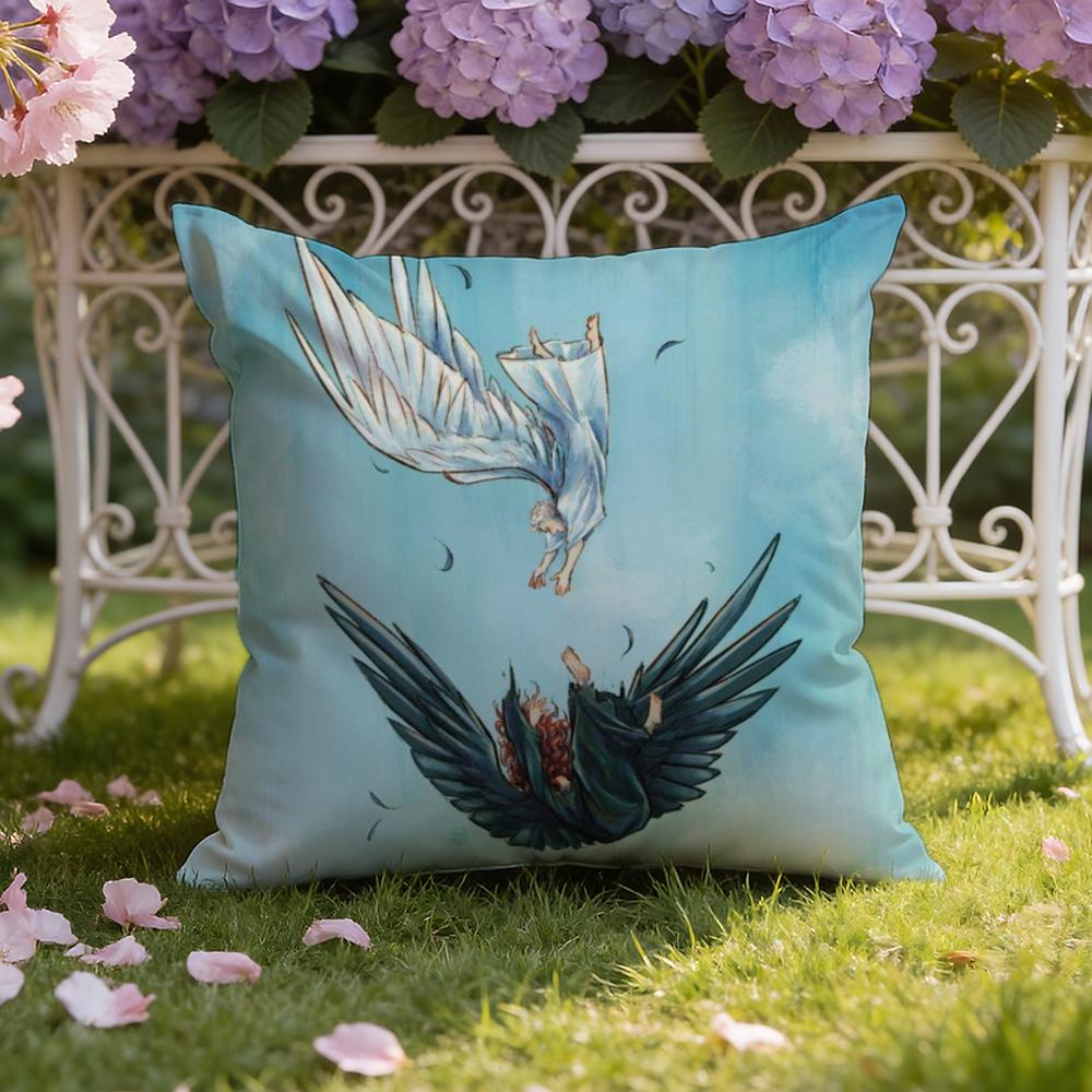 Tv G-Good O-Omens Cushion Cover Home & Car Dual-Scene Pillow Cover: Reversible for Premium Comfort