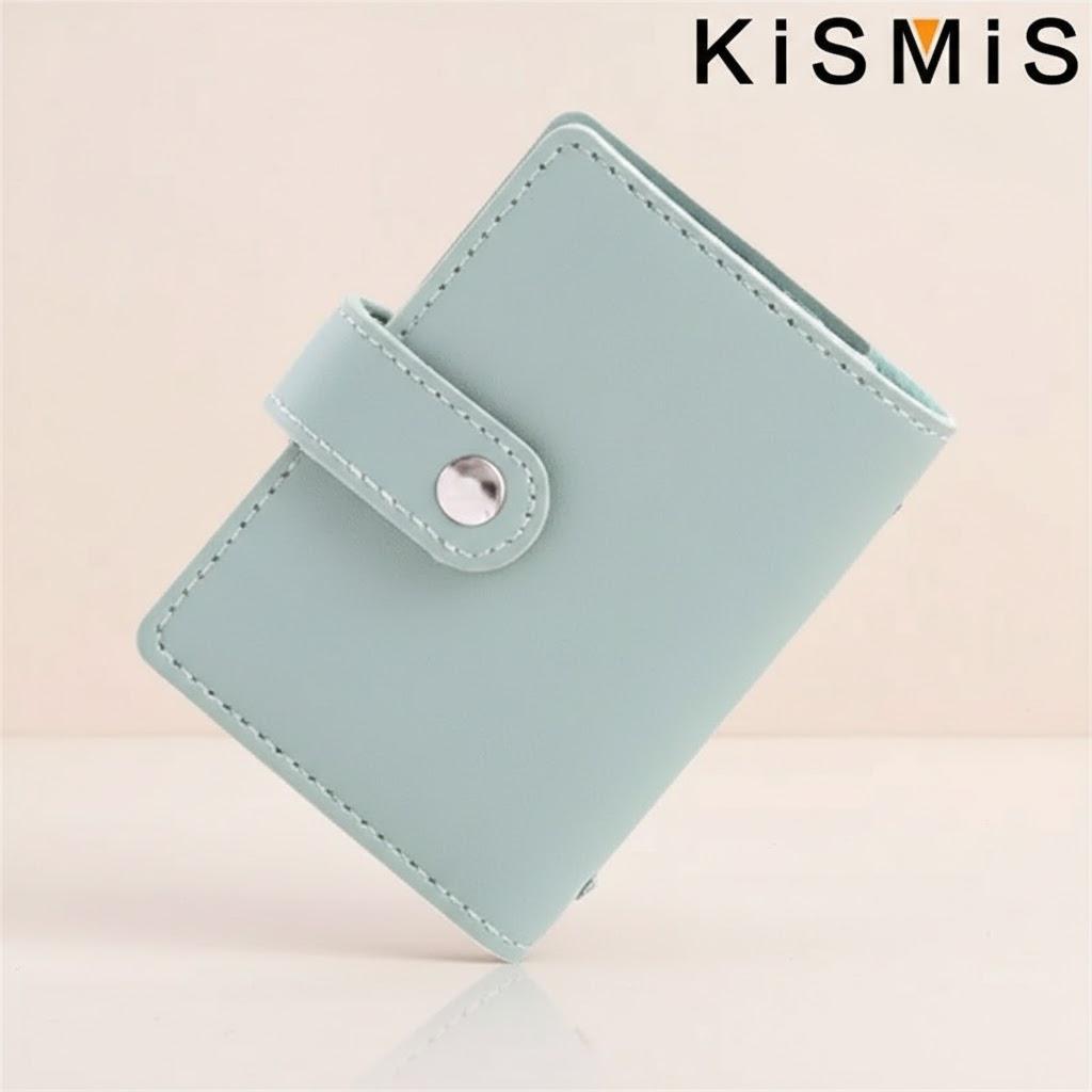 Slim Minimalist PU Leather Card Holder 26 Slots Organizer Wallet Compact Stylish Accessory Unisex