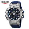 SKMEI 2499 Alarm Clock Watch reloj hombre Business Classic Digital Watch Sports Dual Display Watch Waterproof Multi functional