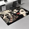 1 Stück Anime Katze Teppich Büro Teppich, Rutschfeste Matte, Anime Cartoon Design, Feiertagsgeschenk für Heimdeko, Wohnzimmer, Schlafzimmer,
