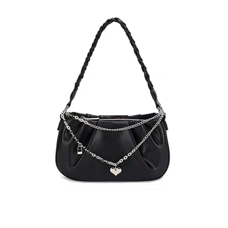 Cloud Pleated Bag Chain Underarm Bag New Niche Design Portable Women's Bag Versatile Shoulder Messenger Bag