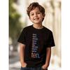 European Sizes Cross-lined 10th Birthday Design T-shirt, Trendy Pattern Tee for Kids, Children's Casual Top, Fun and Stylish Short Sleeve