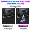 2Pcs Car HD Projector Lamp LED Auto Door Welcome Light For a2 RS A6L A7 A4L Q5 Q7 A8 Q3 S Line S3 S4 S7 S6 S8 A5 A3 A4 Quattro