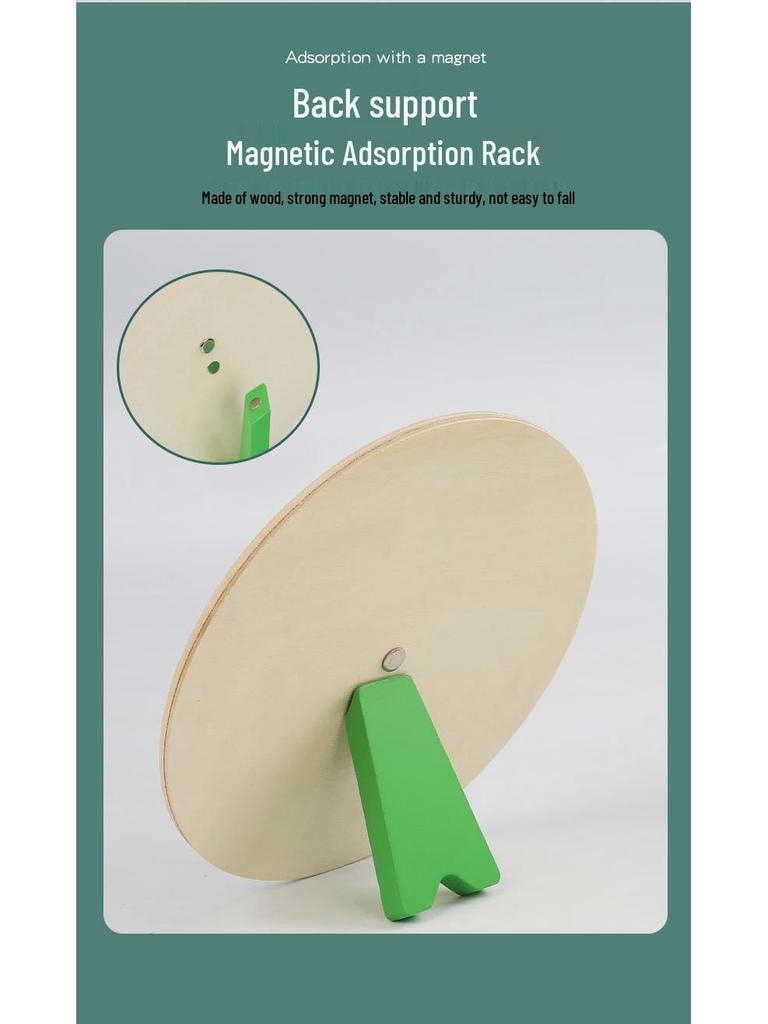Wooden Clock Time Recognition Puzzle for Kids: Early Education and Math Teaching Aid