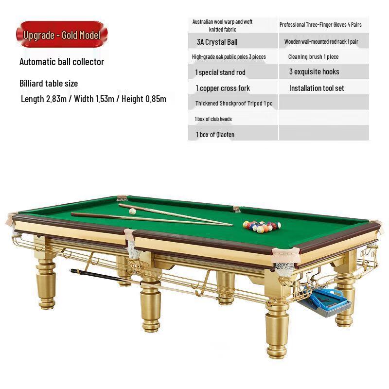 Standard American Black 8 Pool Table
