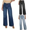 Lazy Wide-leg Jeans Slimming and Versatile Lightweight Casual Pants Suitable for Summer, Women's Style.