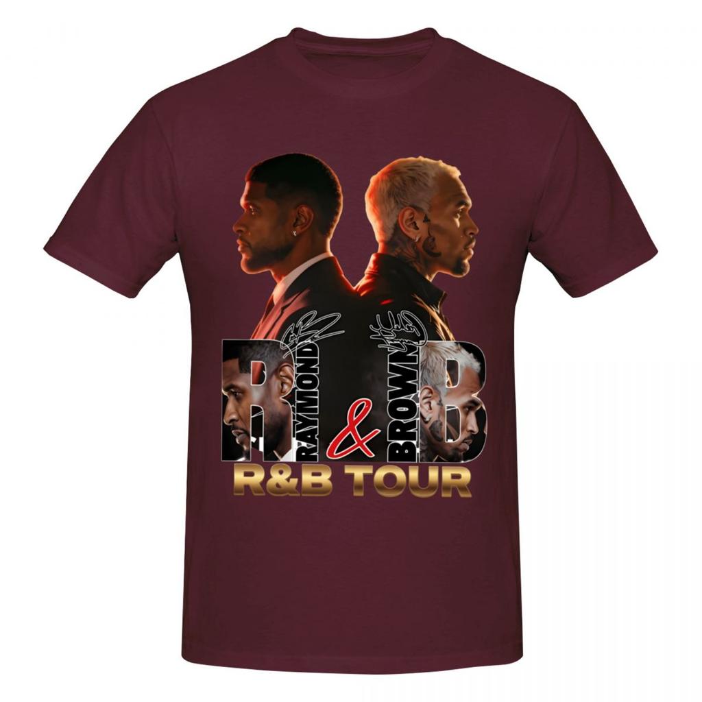 Chris Brown And Usher The Rb Tour 2026 Trending T Shirts Graphic Y2k Gifts Cotton Unisex Wounisex Tshirt Clothes