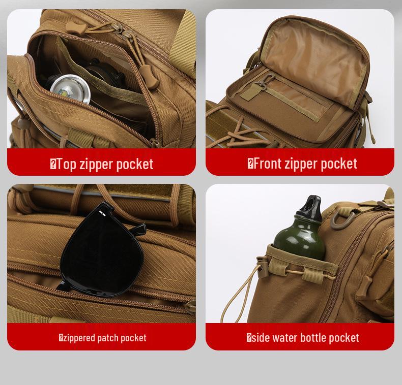 Multifunctional Camouflage Outdoor Hiking & Travel Crossbody Bag