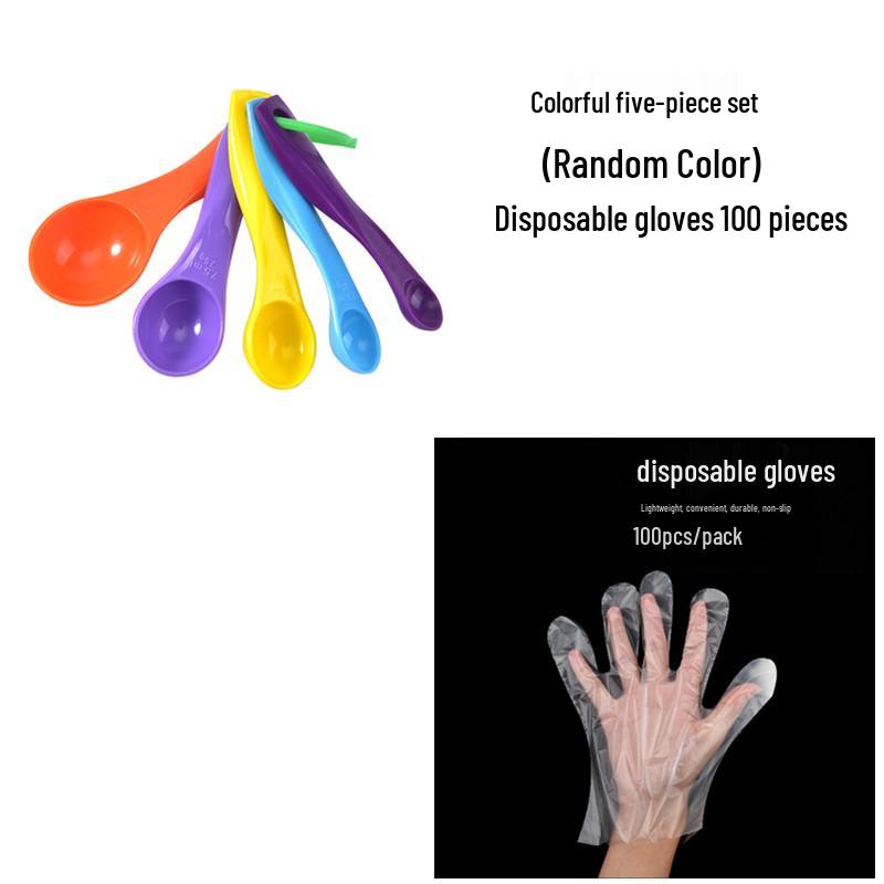 Baking Measuring Cup & Spoon Set: Kitchen Gram & Scale Spoons, Plastic Measuring Tools