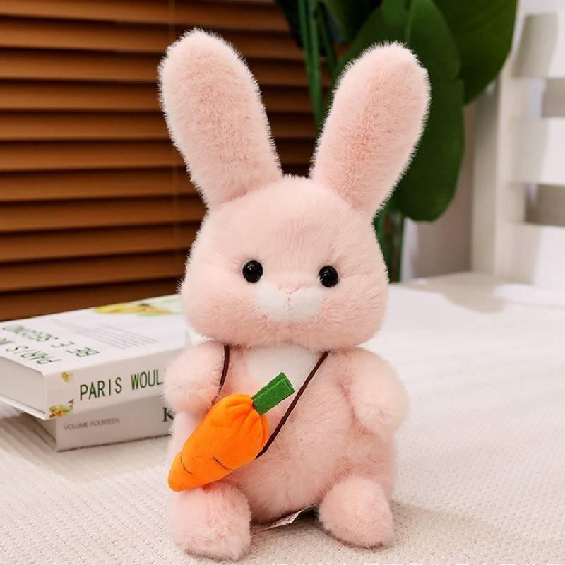 Adorable Plush Bunny Stuffed Animal Toy Ultra Soft Cuddly Rabbit Pillow Gift