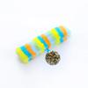 1pcs Cute Rainbow Cat Plush Toy Creative Catnip Toys Cat Pillow with Ringing Paper Teeth-resistant Pet Toy Supplies