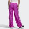 Adidas Originals Vintage Logo Embroidered Color Block Striped Wide Leg Loose Fit Sports Casual Pants Women Pants Purple FL4061