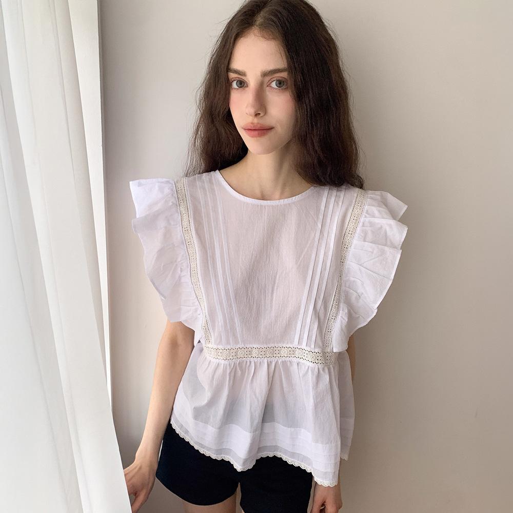 Lilisu Rose Blouse / White