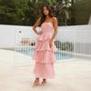 Women's Summer Sexy Fashion Strapless Backless Cake Dress