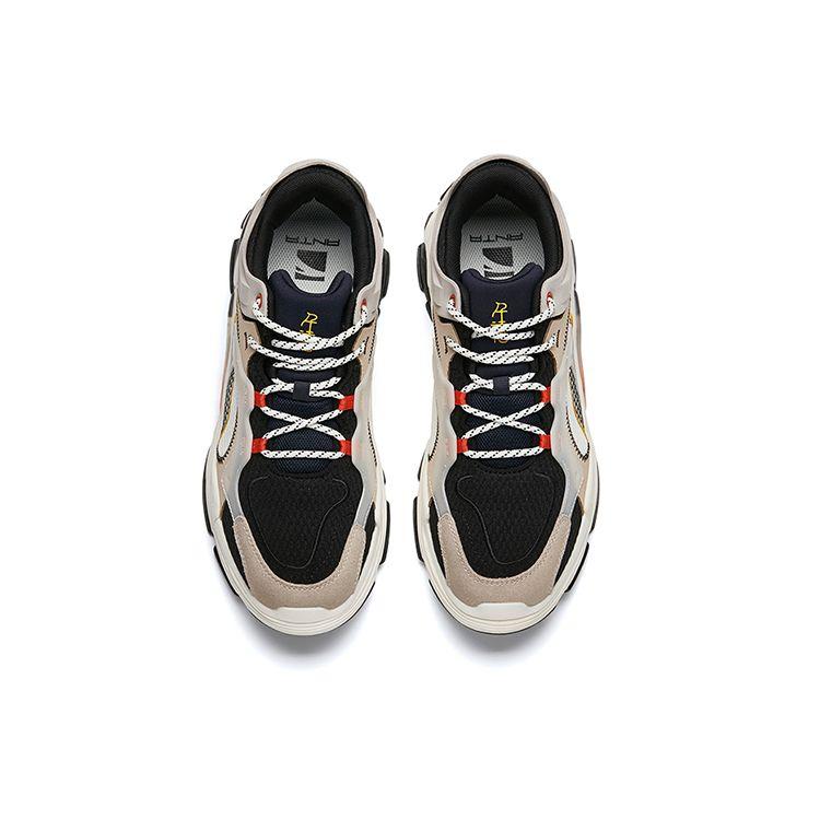 Anta Durable Lightweight Low-Top Casual Shoes Men Sneakers White Gray Black 112148890-4