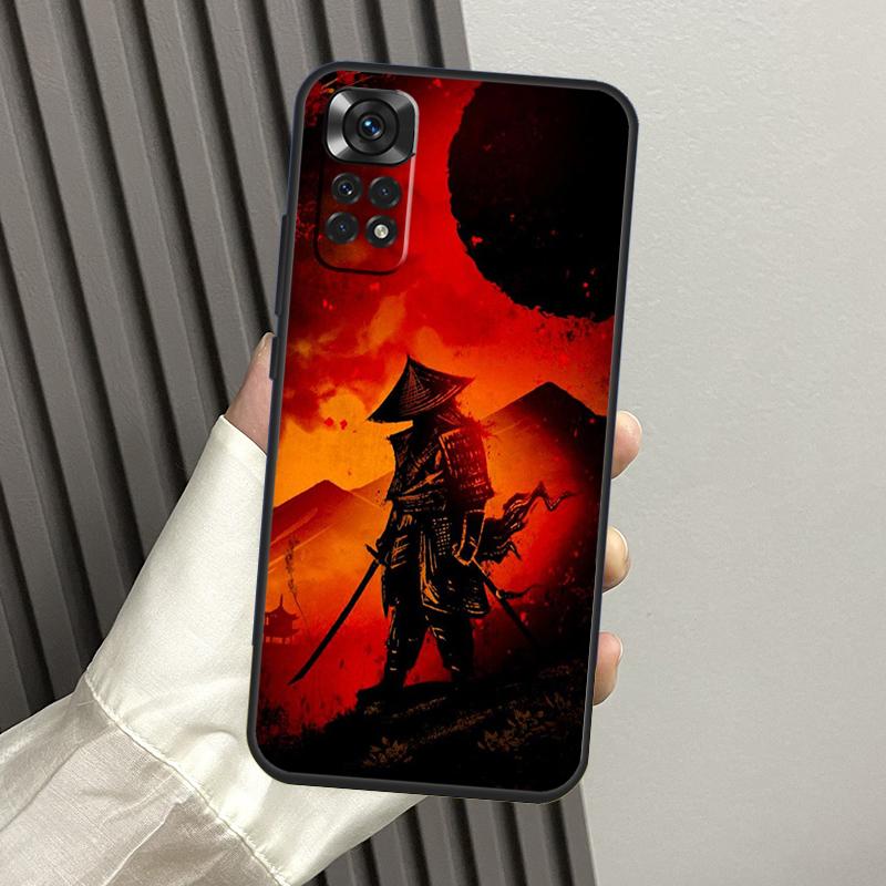 Anime Japanese Samurai Case For Xiaomi Redmi Note 14 13 Pro 12 11 10 15 Pro Plus Redmi 14C 13C 15C 10C 12C 15 Funda
