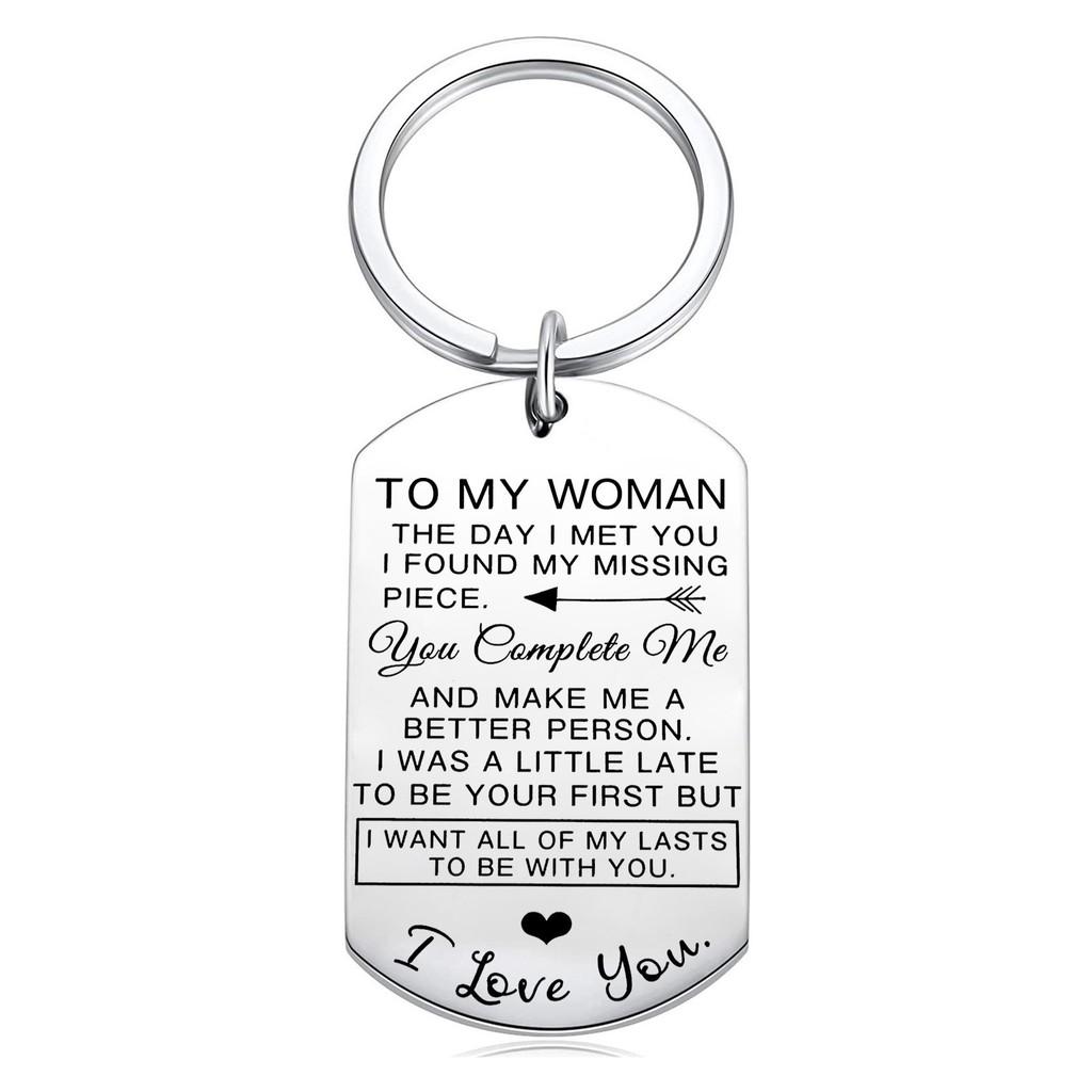 Engraved Stainless Custom Steel Keychain Thoughtful Reminder For Loved Ones On Special Occasions