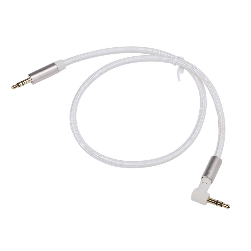 3.5mm Sound Cable 3.5mm Male To 3.5mm Male 90 Degree Right Angle Gold Plated Stereo Cable for Headphone Tablet Speaker