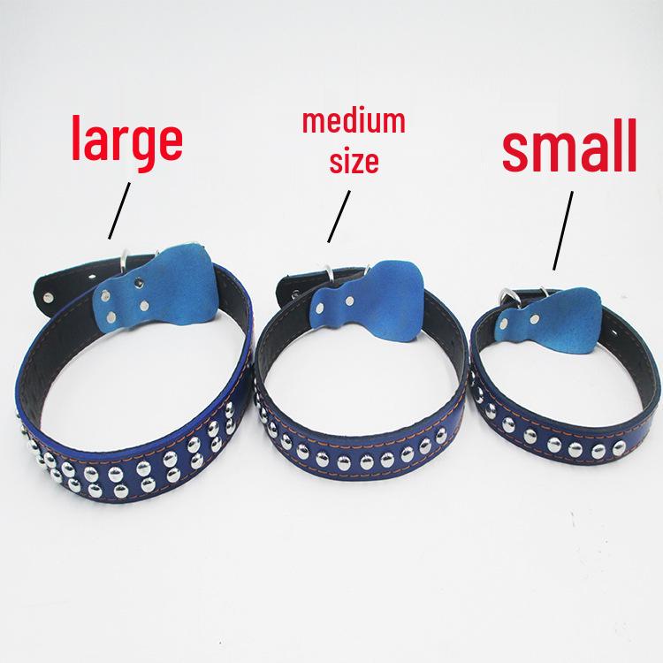 Camouflage Cowhide Dog Collar & Leash for Medium/Large Breeds - Golden Retriever & German Shepherd