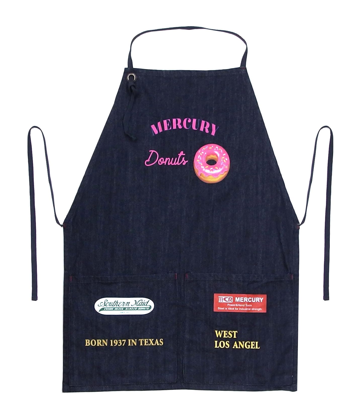 

Винтажный фартук Mercury Navy x H63см [Keystone] W47.5