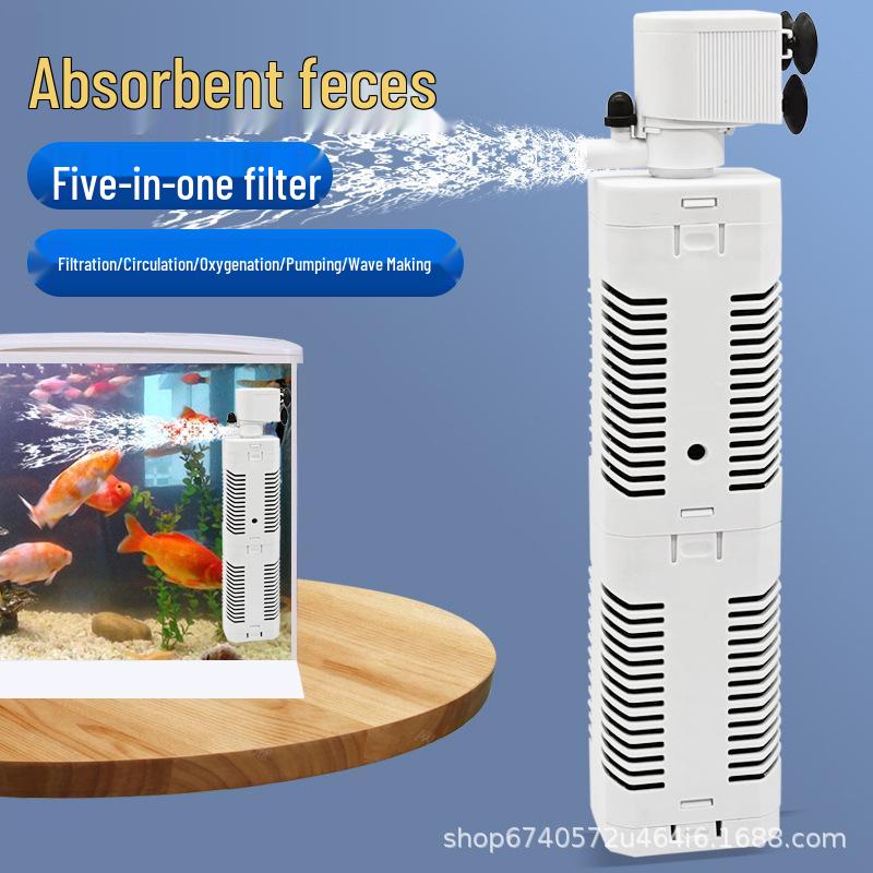 Aquarium Ultra-Quiet 5-in-1 Filter and Circulation Oxygen Pump
