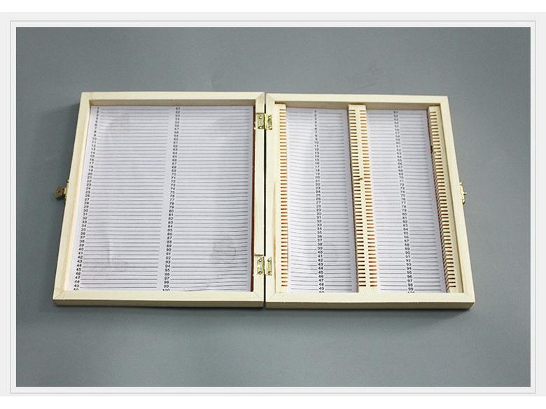 Wooden Microscope Slide Storage Box - Holds 50/100 Slides, Durable and Aesthetic