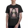 Anime Demon Slayer Nezuko 100 Cotton Casual Breathable Confortable Cute Football Shirts 2025 Men TShirt