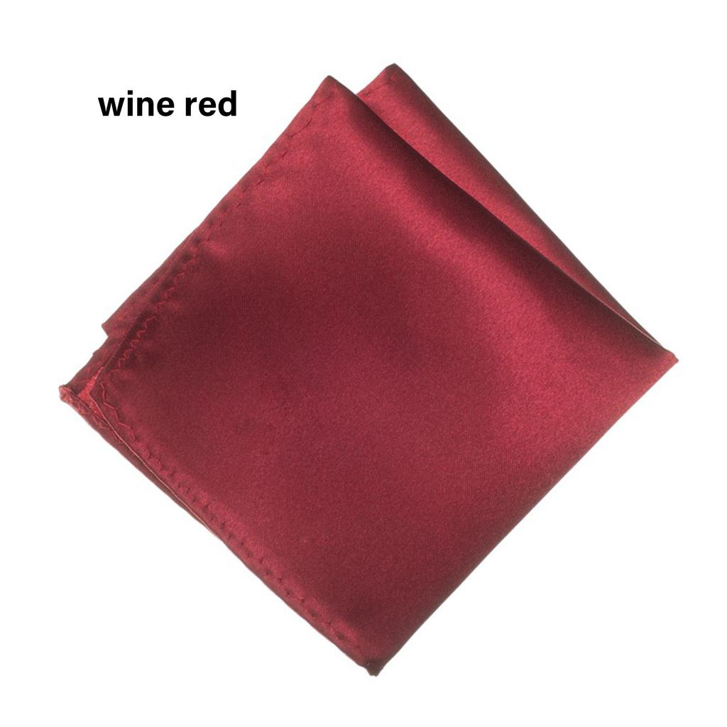 2PCS Men's Pocket Square Classical Rayon Handkerchief For Business Meeting Formal Occasion Solid Color Banquet Kerchief