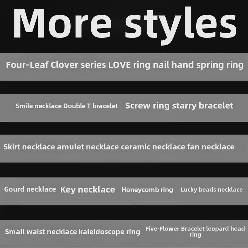 Dujia DG Women's European & American Hip-Hop Niche Necklace & Bracelet Set with Clavicle Chain