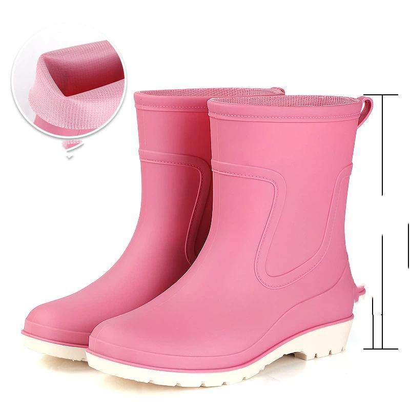 Women's Fashionable Outdoor Anti Slip Midsole Rain Boots And Rubber Shoes