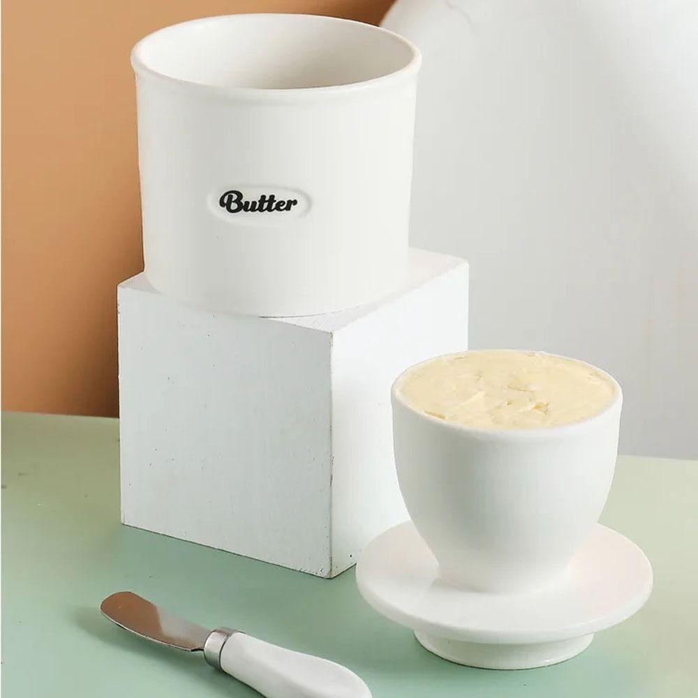 Handmade Cheese Keeper With Lid Butter Dish Convenient Butter Holder  Countertop Use