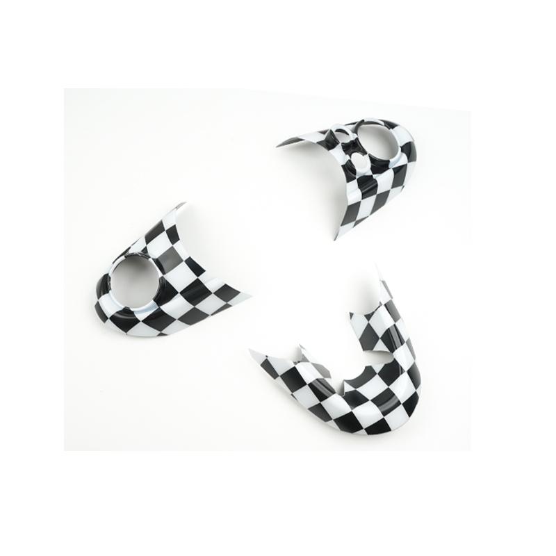 For MINI One Cooper S JCW F60 F55 F54 F56 F57 Car Steering Wheel Button Cover Sticker PC Interior Decoration Car-styling Auto
