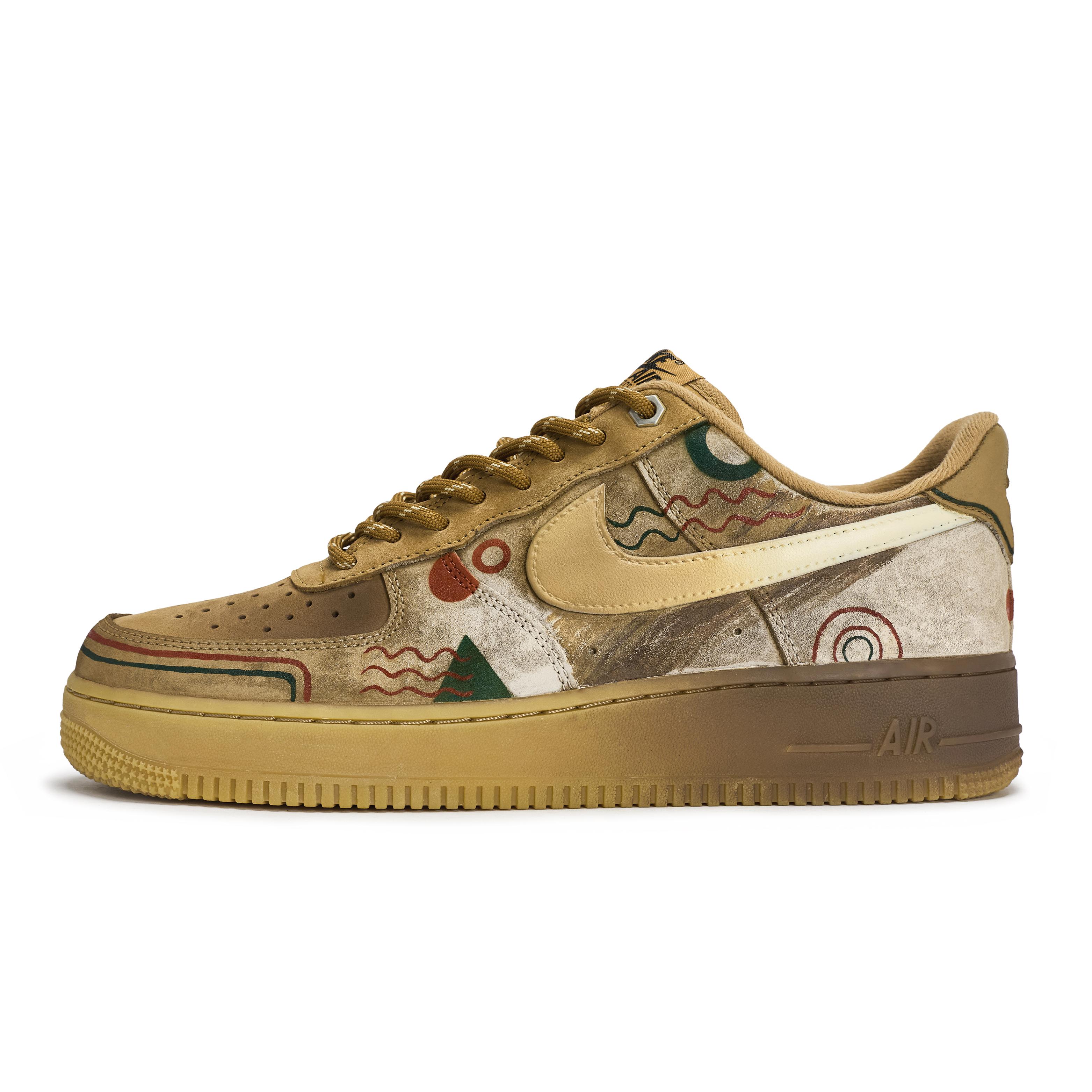 

Nike Air Force 1 811 Manufacturing, Warm Night Song Low top Skateboard Shoes Unisex Wheat Brown CJ9179-200(Team80-) 42.5