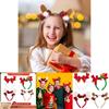 Stilvolles Weihnachtsstirnband mit Plüsch-Rentiergeweih für Kinder