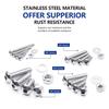 NINDEJIN Metric Button Head Socket Cap Screw Bolts & Flat Washers & Nuts Assortment Kit M2 M3 M4 M5 Stainless Steel Machine Screws Set and Wrench,