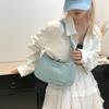 New Women's Simple and Versatile Solid Color Shoulder Bag Daily Commute To Work Armpit Bag