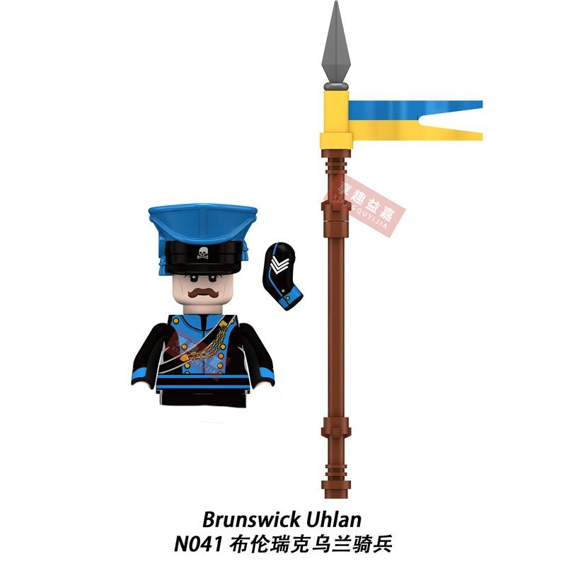 Military affairs Napoleon French Cuirassier Dragoon Building Blocks Model Bricks mini Action toy Figures Toy gift for children