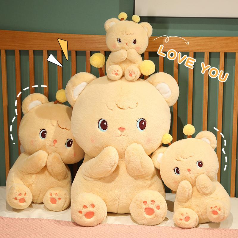 Creative Funny Doll Bee Bear Plush Toy Stuffed Soft Bear with Wing Animal Toys Kawaii Birthday Gift