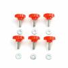 12pcs Hardtop Quick Removal Roof Screws for Jeep Wrangler JK JL 2007+ 4Door Red