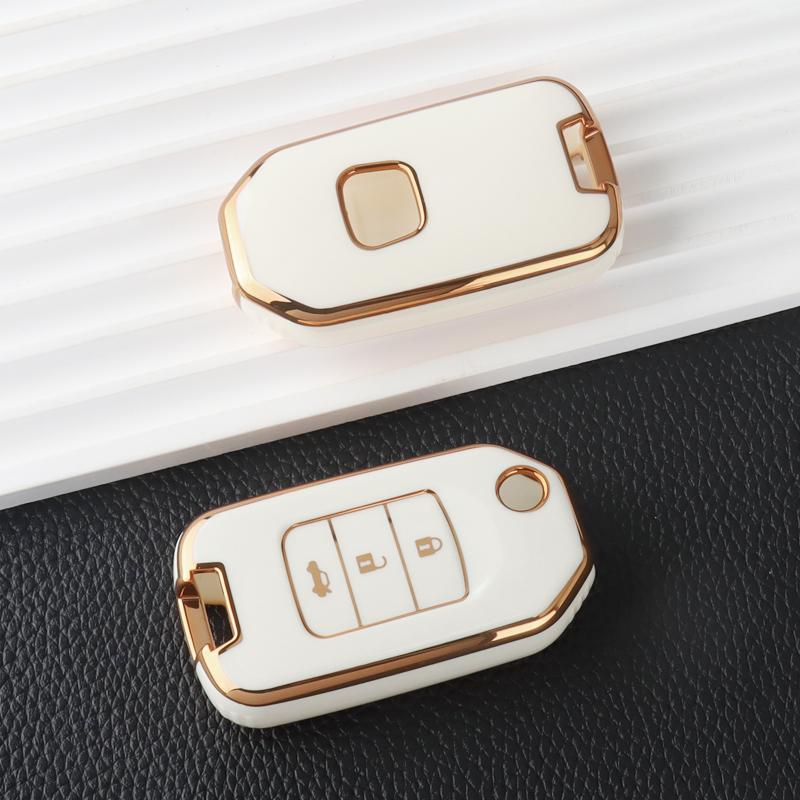 

Tpu Car Key Cover Case Shell Fob For Honda Civic Cr-V Hr-V Accord City Jazz Xr-V Vezel Frv Crider Odyssey Car Accessories