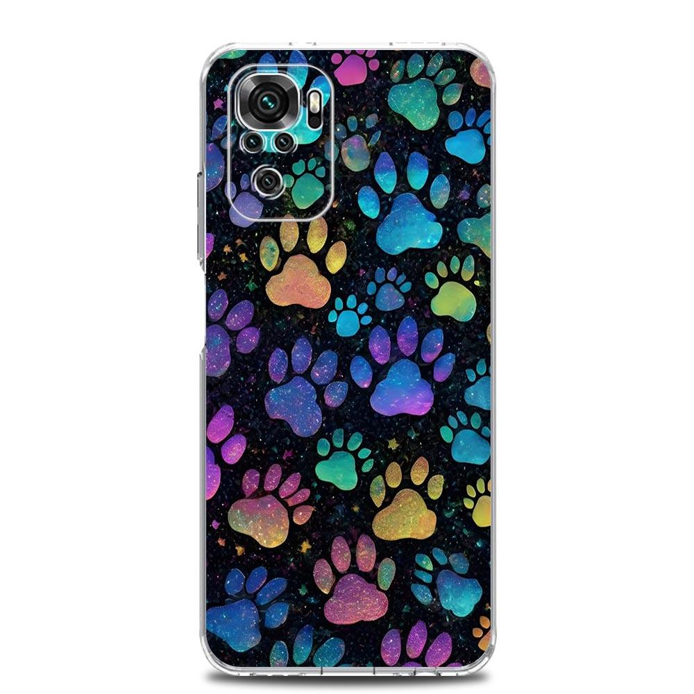 Handyhülle für Xiaomi Redmi Note 15 14 13 12 4G 10 11 Pro Plus 5G 14C 13C 12C 10C Klare Weiche TPU Hülle Hundepfote