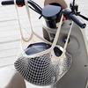 Motorcycle Helmets Luggage Net Scooter Storage Mesh Bag MTB Cycling Handlebar Tube Hanging Baggage Bag Motorcycle Accessories