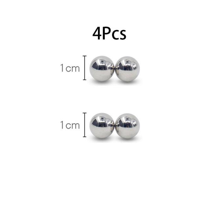 New 10mm Nipple Clamps Powerful Magnetic Orbs Clitoris Stimulate BDSM Bondage Set Adult Erotic Accessories Sex Toys For Woman Couple