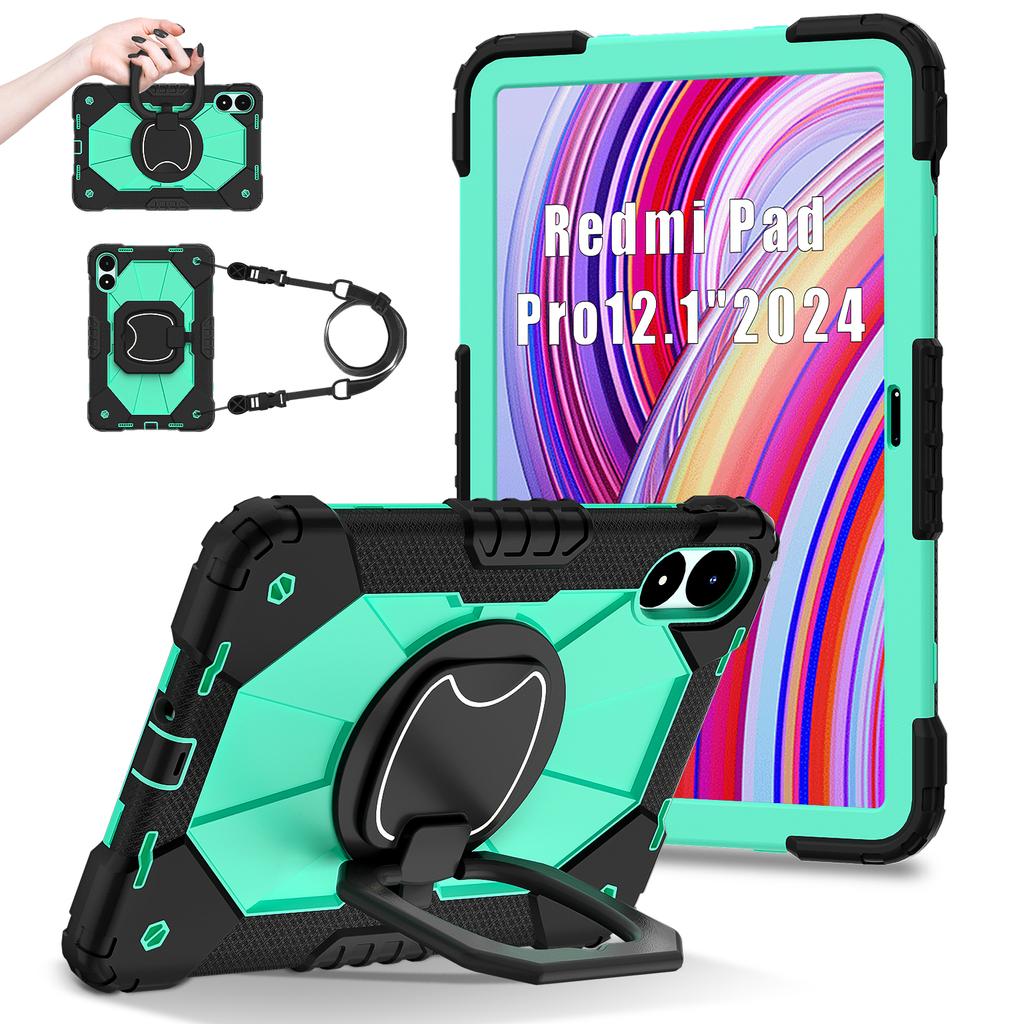 For Xiaomi Redmi Pad Pro 5G/Pad Pro/Poco Pad 4G Kickstand Case Silicone+PC Tablet Cover