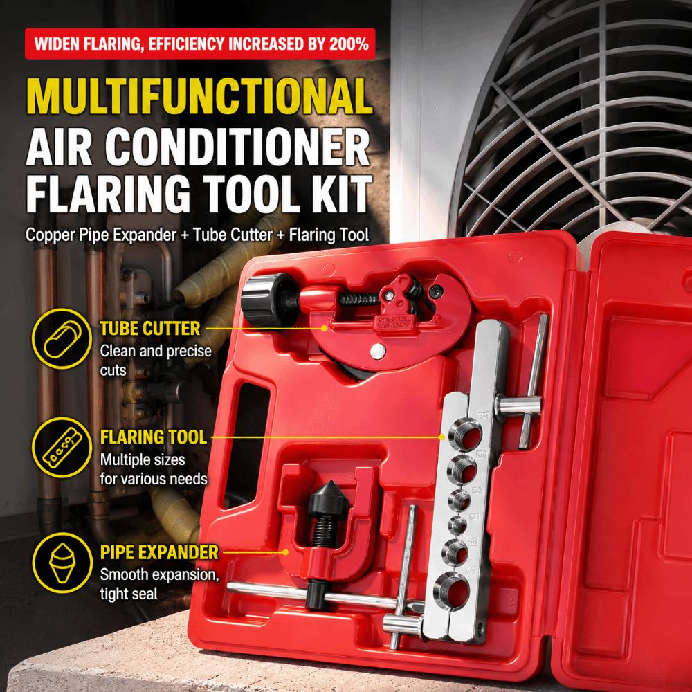 3Pcs/Box Universal Fit Tube Expander Quick Cut Pipe Cutter Tube Flaring Tool HVAC Installation