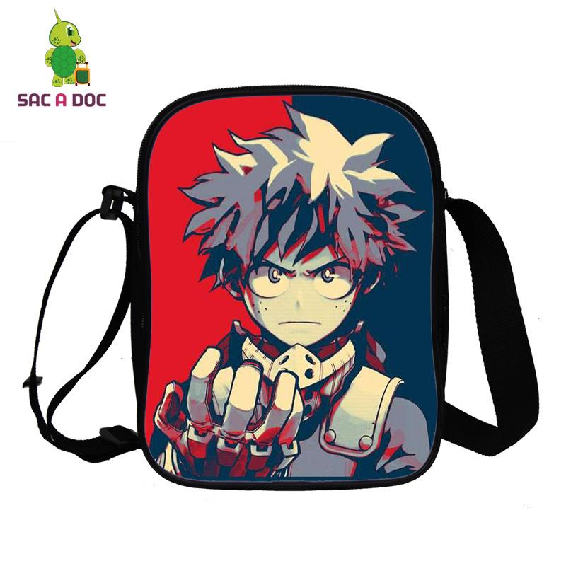 Anime My Hero Academia My Hero Academia Peripheral Printed Messenger Bag Full Color Personality Shoulder Bag