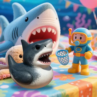 Sea Animal Duck Figurine Turtle Shark Dolphin Whale Duck Beaver
