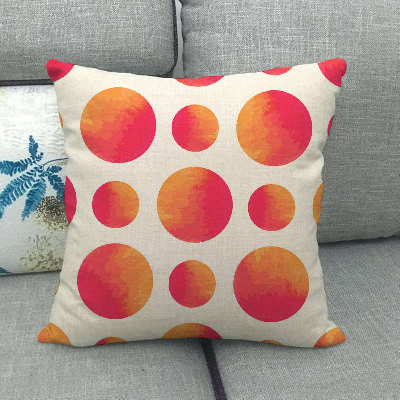 Colorful Spherical Style Collection Digital Printing Short Plush Pillow Covers For Car Sofa Office Cushion Cover Home Goods