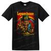 Horror Leprechaun T-Shirt mit Goldmünzen Regenbogen Gruselige Irische Monster Grafik-T-Shirt