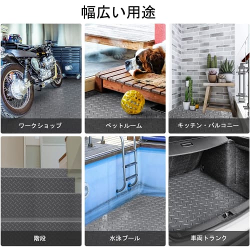 Ybaymy Garage Mat, Garage Floor Mat, Rubber Mat, Light Truck Rubber Mat, 3mm Thick, 1m Wide, 5m Long, Non-Slip Surface, Insulated, Suitable for Parkin